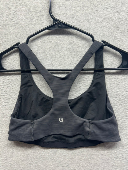 Lululemon Wunder Train Bra Medium Support, C/D Cup Size 8 Heathered Graphite Grey