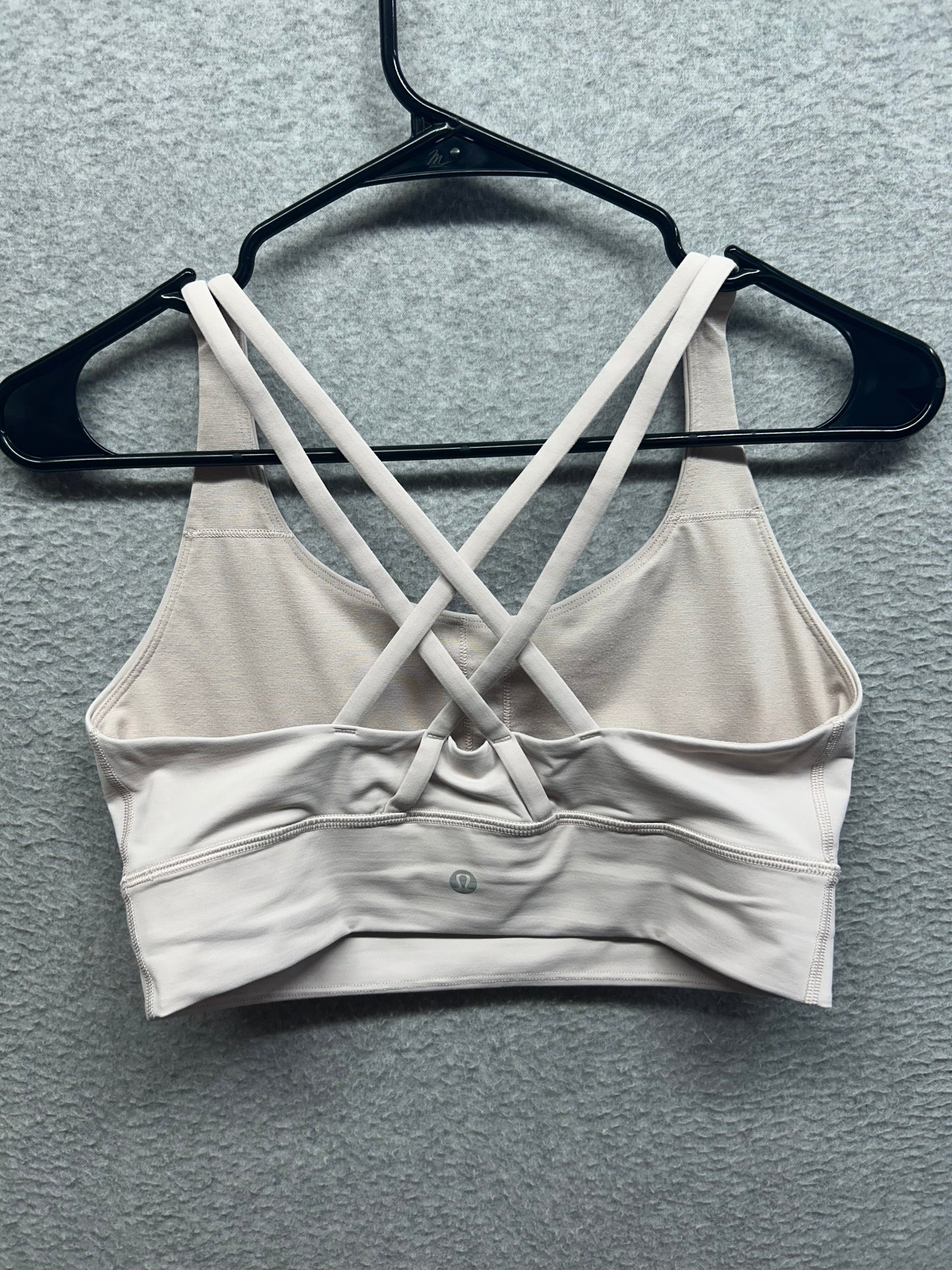 Lululemon Energy Longline Bra Medium Support, B–D Cups Size 8 Flush Pink