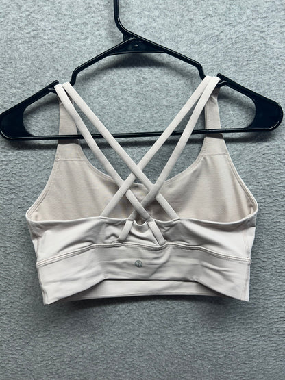 Lululemon Energy Longline Bra Medium Support, B–D Cups Size 8 Flush Pink