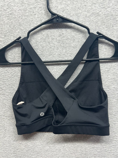Lululemon Envital Bra Medium Support B/C Cup Size 8 Black