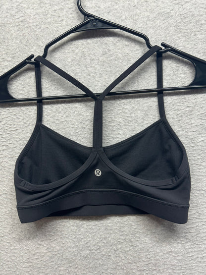 Lululemon Flow Y Bra Nulu Light Support, A–C Cups Size 8 Black
