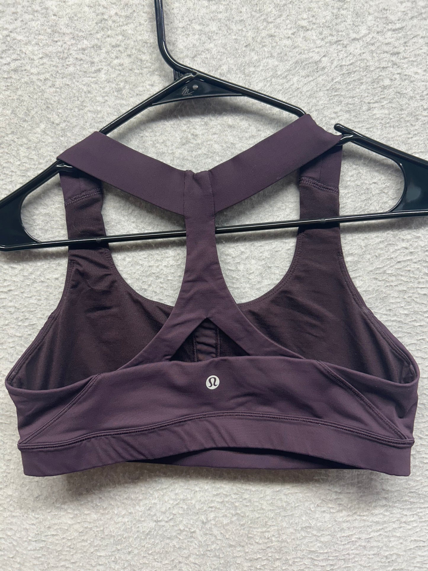 Lululemon Fast Lane Bra Size 10 Black Cherry