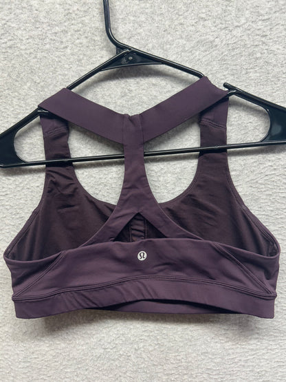 Lululemon Fast Lane Bra Size 10 Black Cherry
