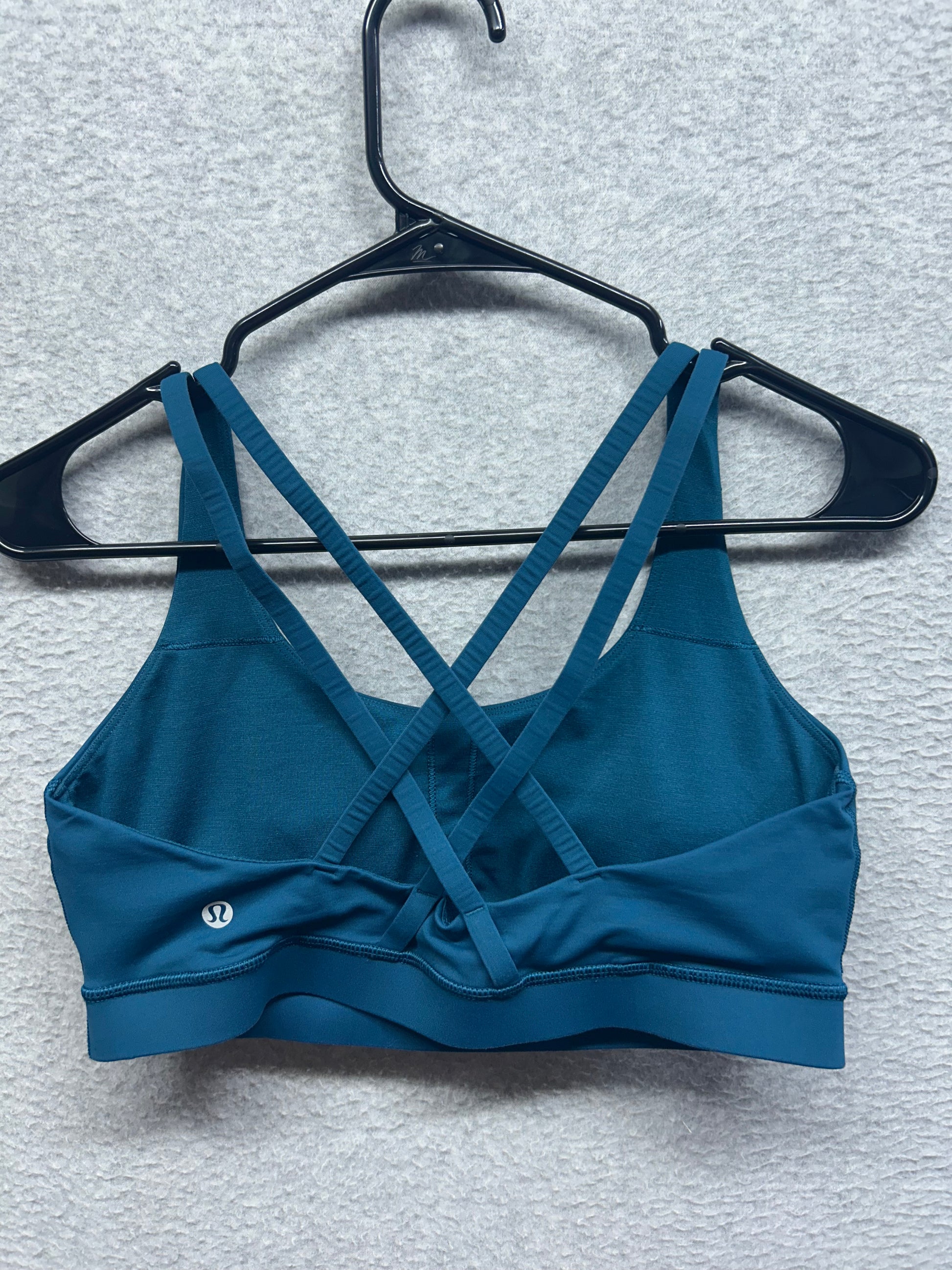 Lululemon Energy Bra Medium Support, B–D Cups Size 10 Code Blue