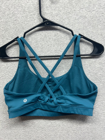 Lululemon Energy Bra Medium Support, B–D Cups Size 10 Code Blue