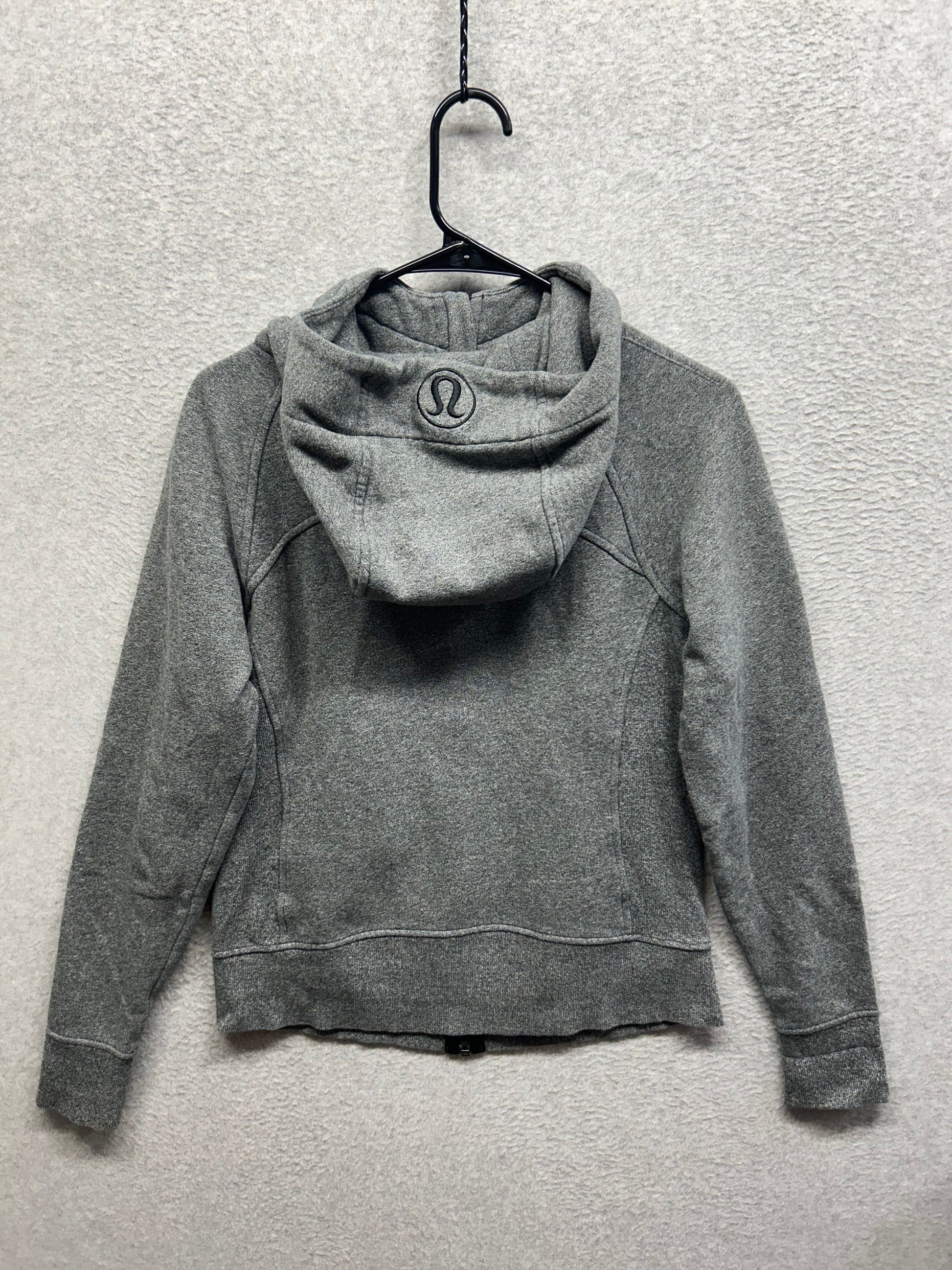 Lululemon Scuba Hoodie Light Cotton Fleece Size 8 Heathered Medium Grey