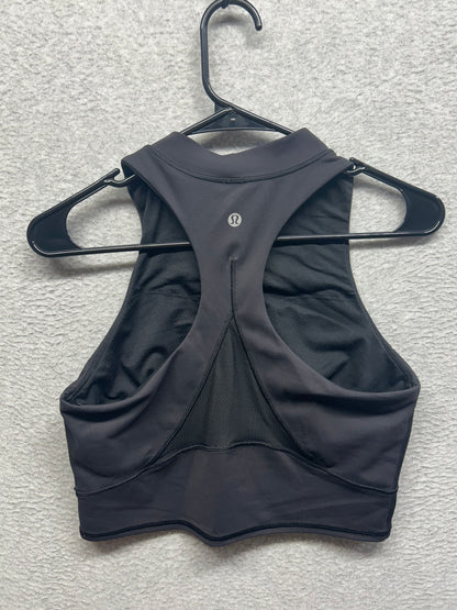 Lululemon Everlux and Mesh Cropped Tank Size 8 Black
