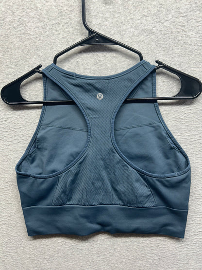 Lululemon Ebb to Train Bra Medium Support, C/D Cup Size 12 Iron Blue