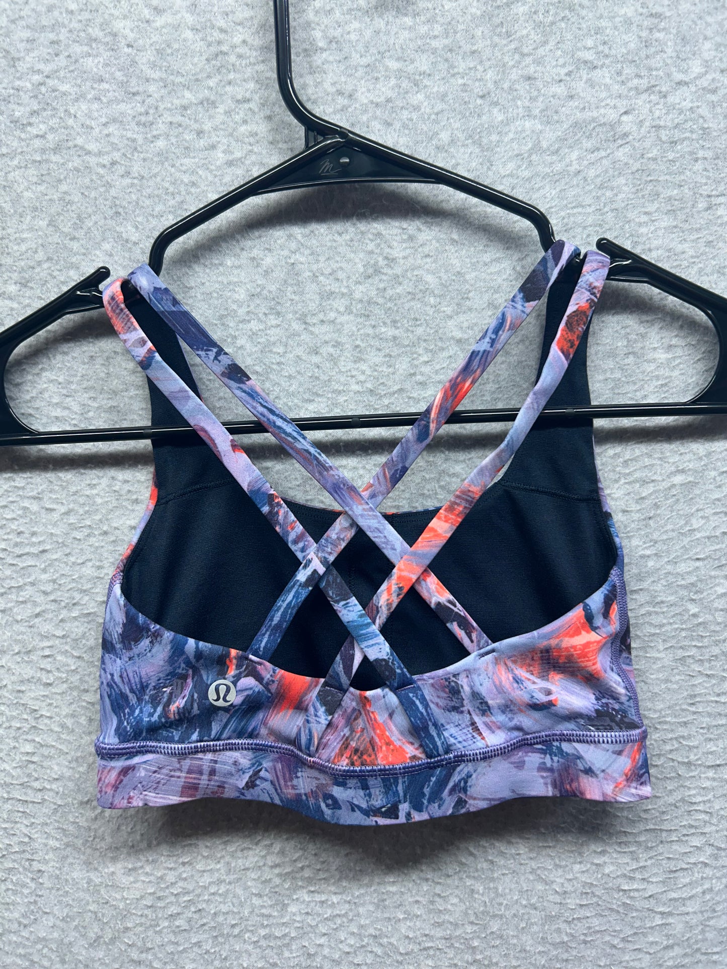 Lululemon Energy Bra Medium Support, B–D Cups Size 2 Atmospheric Purple Multi