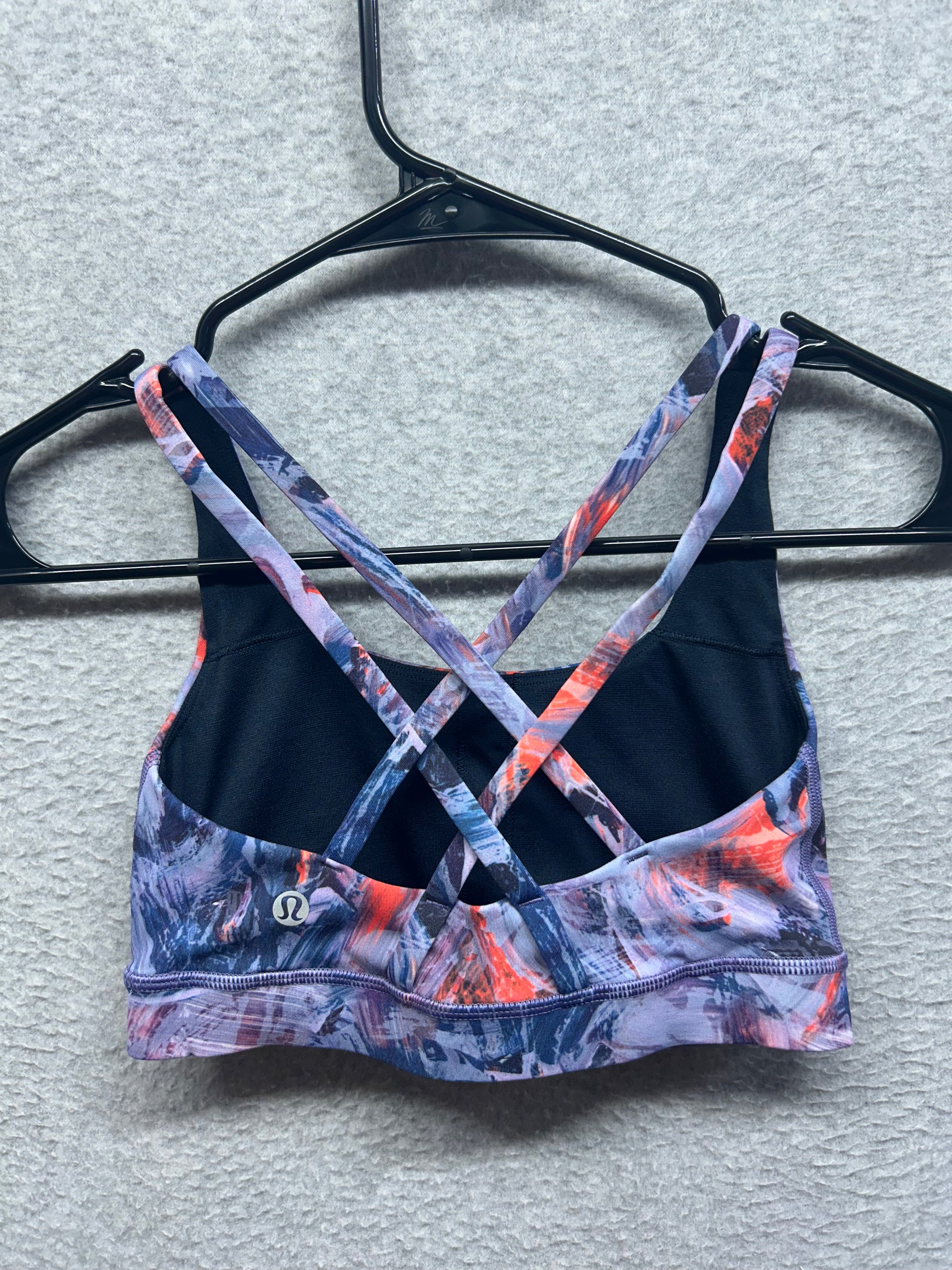 Lululemon Energy Bra Medium Support, B–D Cups Size 2 Atmospheric Purple Multi