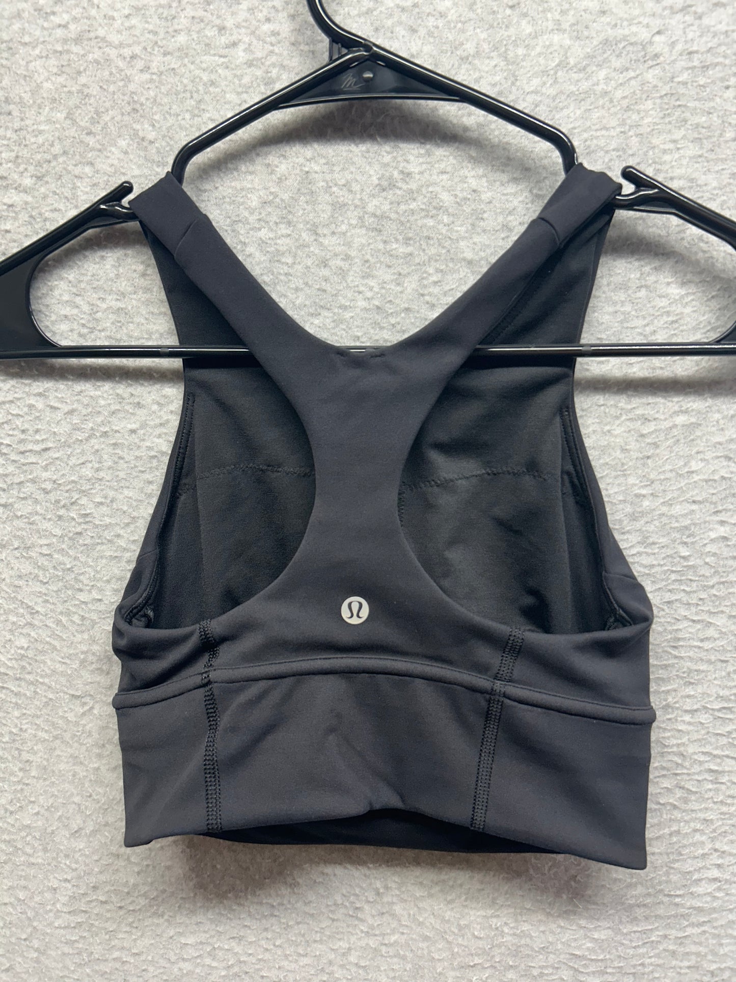 Lululemon Wunder Train Long-Line Bra Medium Support, C/D Cups Size 4 Black