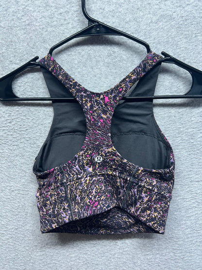 Lululemon Wunder Train Long-Line Bra Medium Support, C/D Cups Size 4 Topography Multi