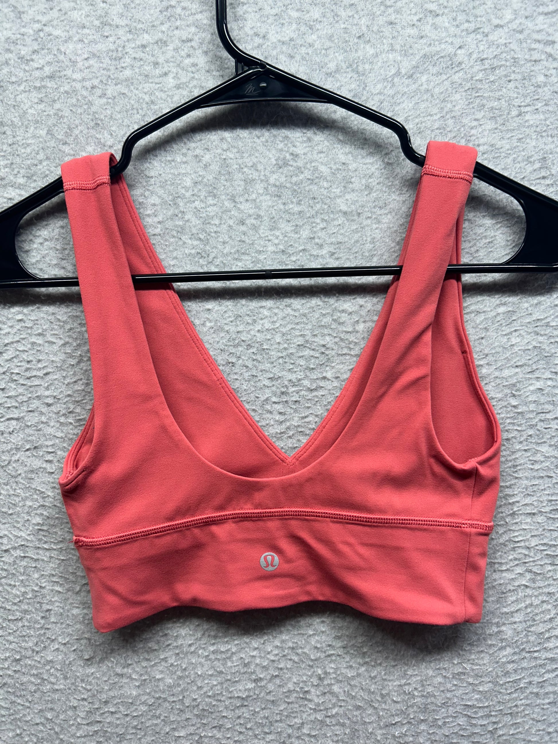 Lululemon Align V-Neck Bra Light Support, A/B Cup Size 4 Desert Red