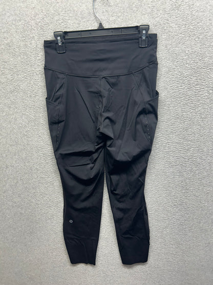Lululemon Fast and Free High-Rise Tight 25" Pockets Size 10 Black