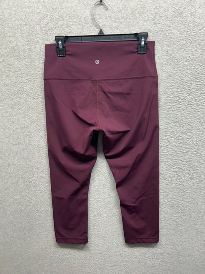 Lululemon Wunder Under Crop (Hi-Rise) (Full-On Luxtreme 21") Size 10 Dark Adobe