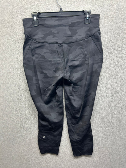 Lululemon Base Pace High-Rise Crop 23" Size 12 Heritage 365 Camo Deep Coal Multi