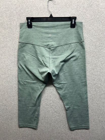 Lululemon Align Crop 21" Size 12 Heathered Tidewater Teal