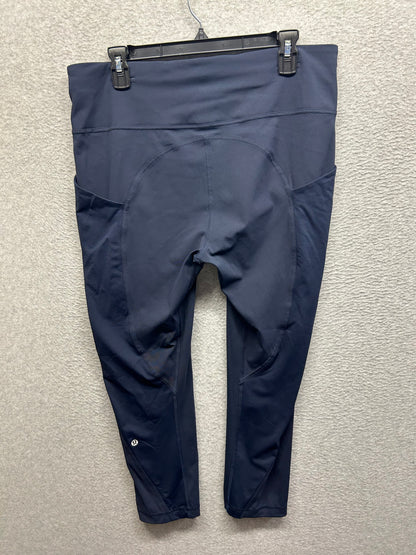 Lululemon All the Right Places High-Rise Crop 23" Size 14 True Navy