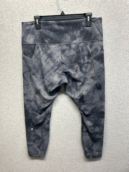 Lululemon Wunder Train High-Rise Tight with Pockets 25" Size 16 Diamond Dye Pitch Grey Graphite Grey