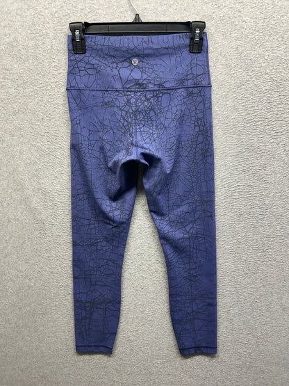 Lululemon Wunder Train High-Rise Tight 25" Size 6 Thread Dye Night Sea Black