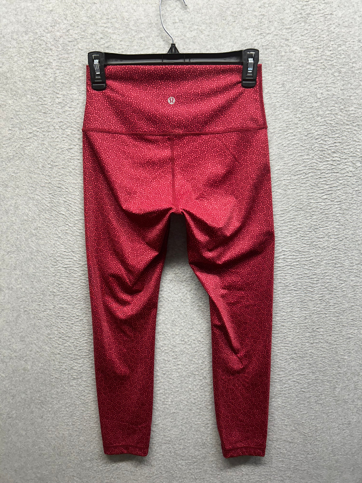 Lululemon Align High-Rise Pant 25" Size 6 Leopard Daisy Desert Red Magenta Smoke