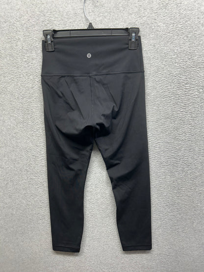 Lululemon Wunder Under Crop High-Rise Full-On Luxtreme 23" Size 6 Black