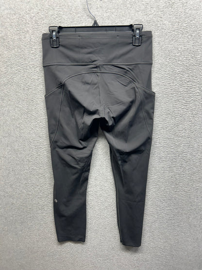 Lululemon Fast and Free High-Rise Crop II 23" Non-Reflective Size 8 Graphite Grey