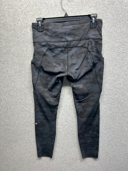 Lululemon Fast and Free Tight II 25" Non-Reflective Nulux Size 8 Heritage 365 Camo Deep Coal Multi
