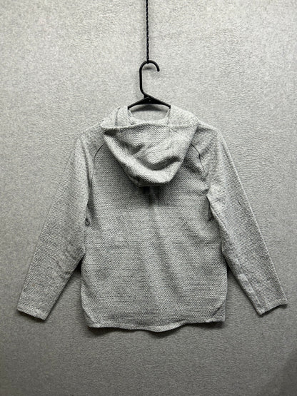 Lululemon At Ease Hoodie Size S Heathered Melody Light Grey / Black