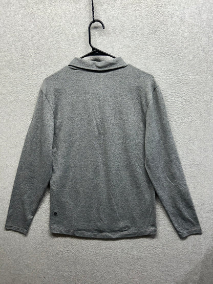 Lululemon Evolution Long Sleeve Polo Shirt Size Medium Gray