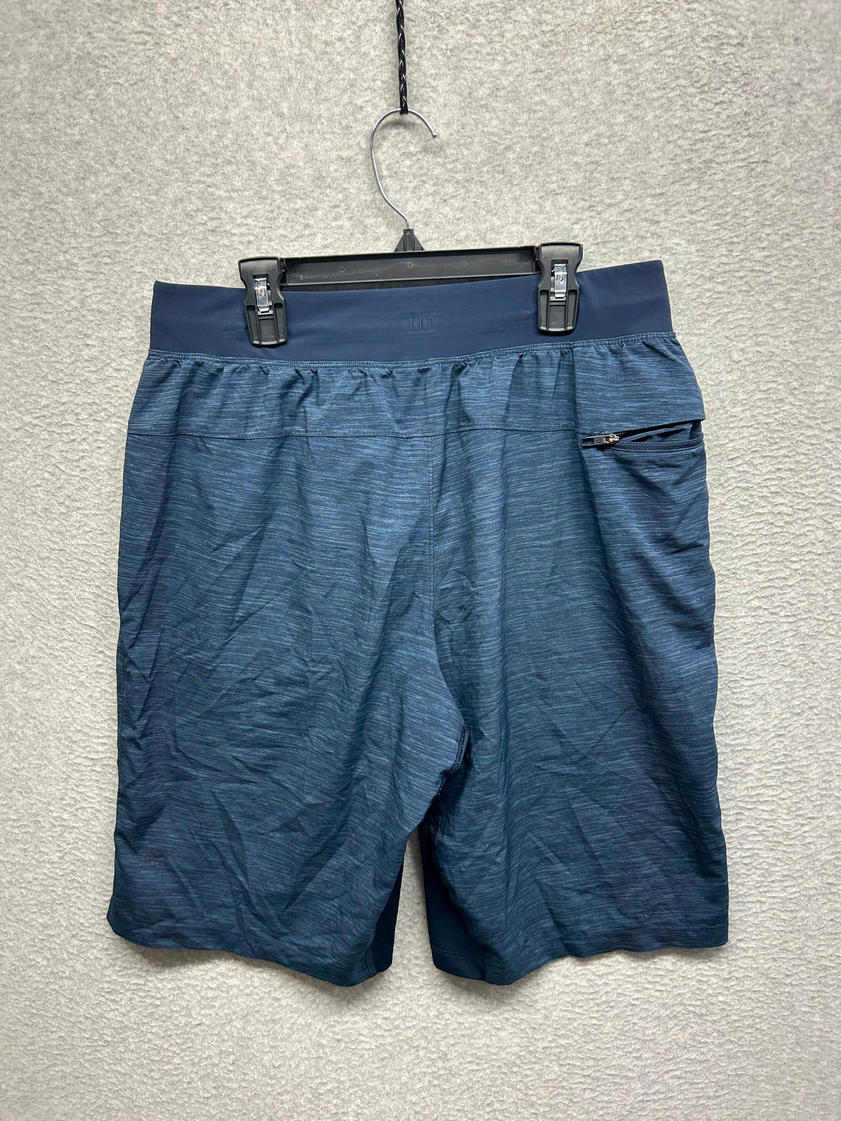 Lululemon T.H.E. Short Linerless 11" Updated Size M Heather Allover Iron Blue True Navy