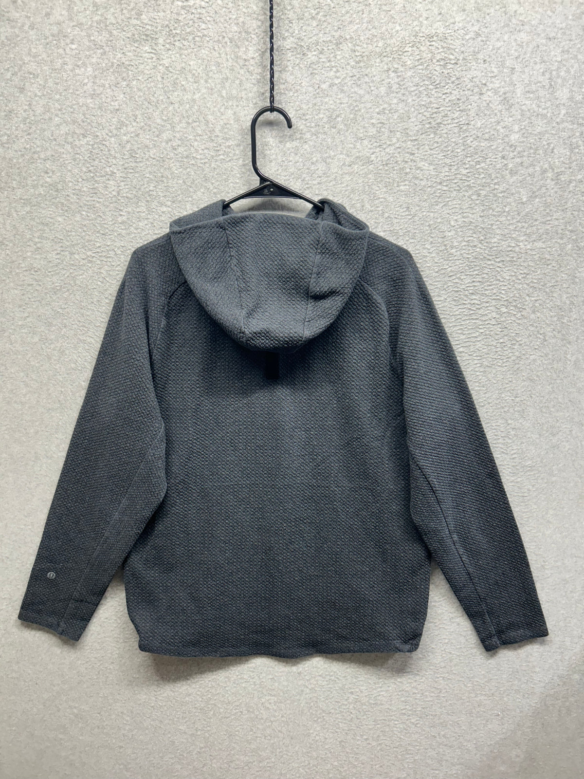 Lululemon At Ease Hoodie Size L Heathered Black / Black