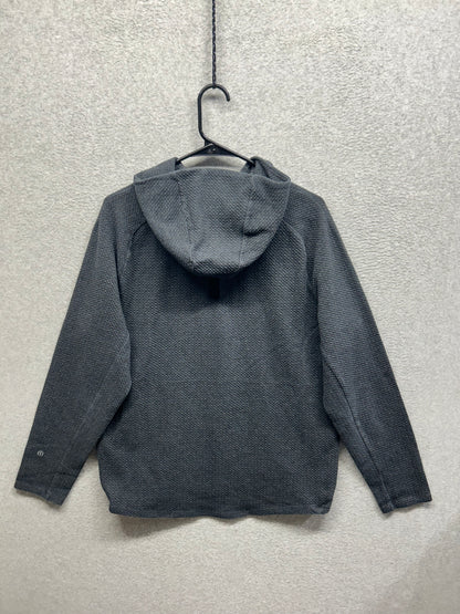 Lululemon At Ease Hoodie Size L Heathered Black / Black