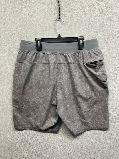 Lululemon T.H.E. Linerless Short 9" Size L Gravel Dust Black Granite Multi
