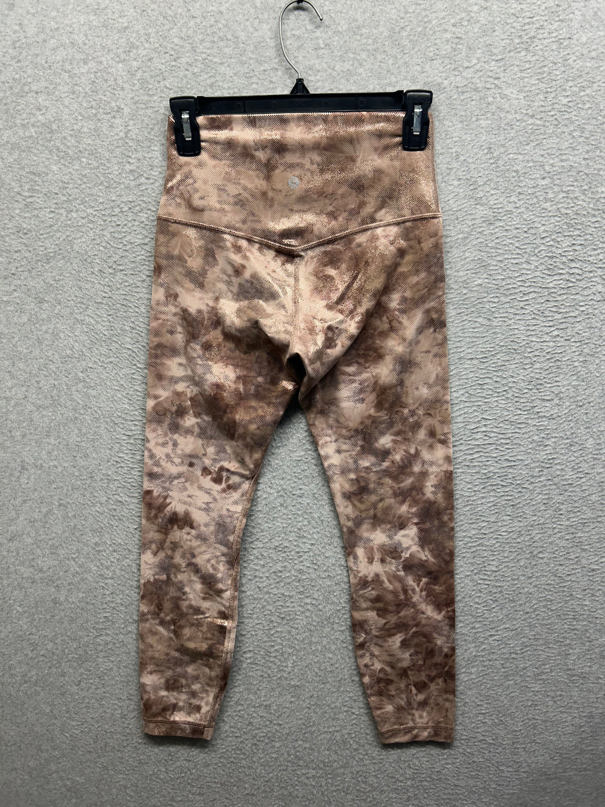 Lululemon Align High-Rise Pant 25" Shine Size 6 Diamond Dye Misty Shell Cacao Diffuse Dot Foil