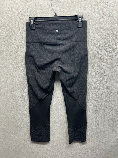 Lululemon Pace Rival High-Rise Crop 22" Size 6 Formation Camo Deep Coal Multi / Black