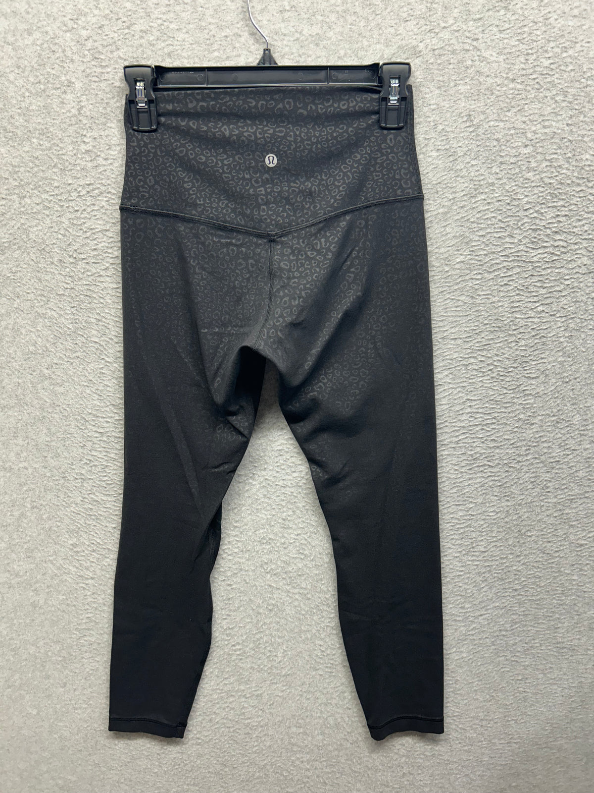 Lululemon Align High-Rise Pant 25" Size 6 Leopard Daisy Emboss Black