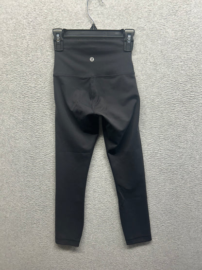 Lululemon Wunder Train High-Rise Crop 23" Size 0 Black (First Release)