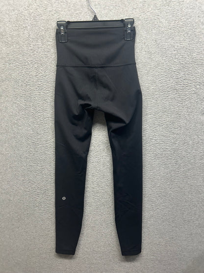 Lululemon Wunder Train High-Rise Ribbed Tight 25" Size 0 Black (First Release)