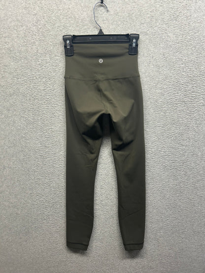 Lululemon Wunder Train High-Rise Tight 25" Size 0 Dark Olive