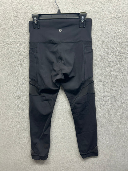 Lululemon Mesh In Motion Crop 23" Size 4 Black