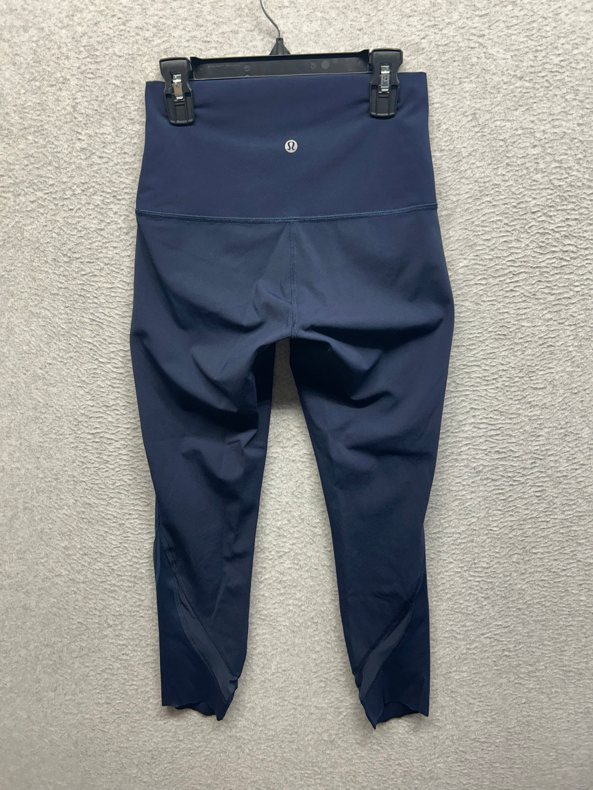 Lululemon Wunder Under Scalloped Hem High-Rise Crop 23" Luxtreme Size 4 True Navy