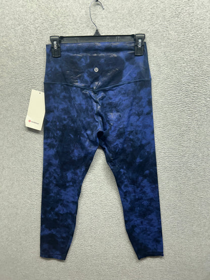 Lululemon Align High Rise 25" Pants Shine Size 8 Blue Diamond Dye