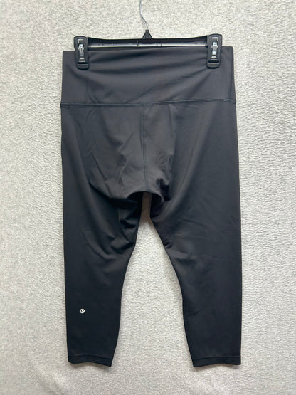 Lululemon Wunder Train High-Rise Crop 23" Size 10 Black Granite