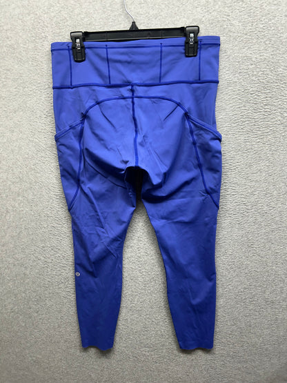 Lululemon Fast & Free 7/8 Tight II Nulux 25" Size 12 Psychic