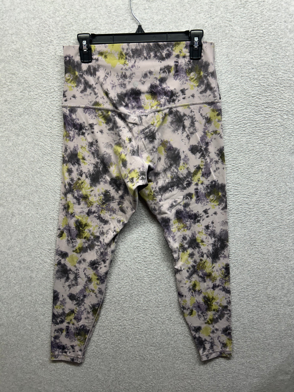 Lululemon Align Super-High-Rise Pant 28" Size 12 Radial Tie Dye Mauve Grey Multi
