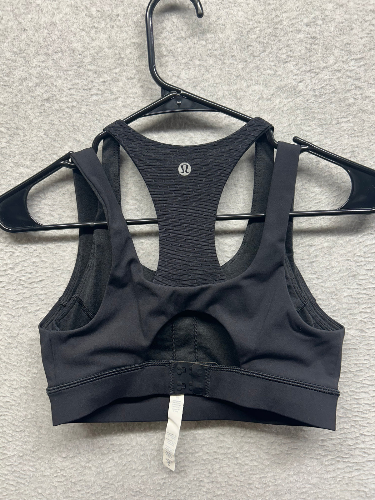 Lululemon Glide And Stride Bra Size 6 Black