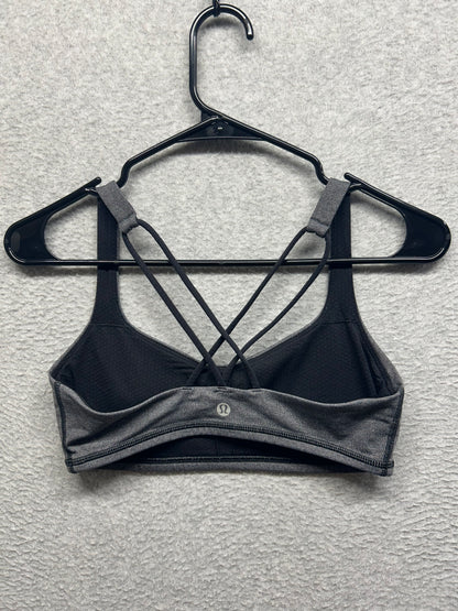 Lululemon Free To Be Bra Size 6 Heathered Black / Black