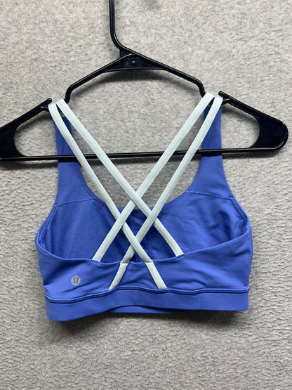 Lululemon Energy Bra Size 6 Hydrangea Blue