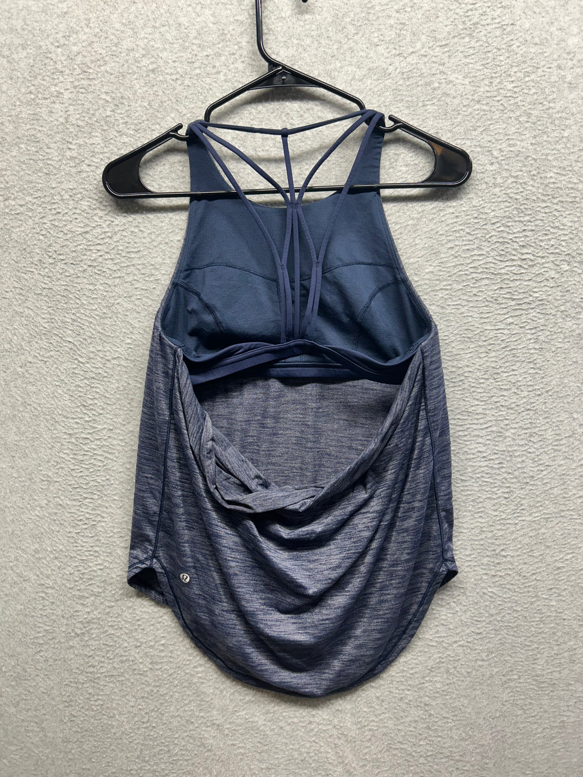 Lululemon Raise The Barre Tank Size 8 Heathered Deep Navy